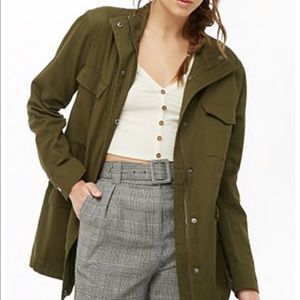 Olive Love Tree Trendy Jacket